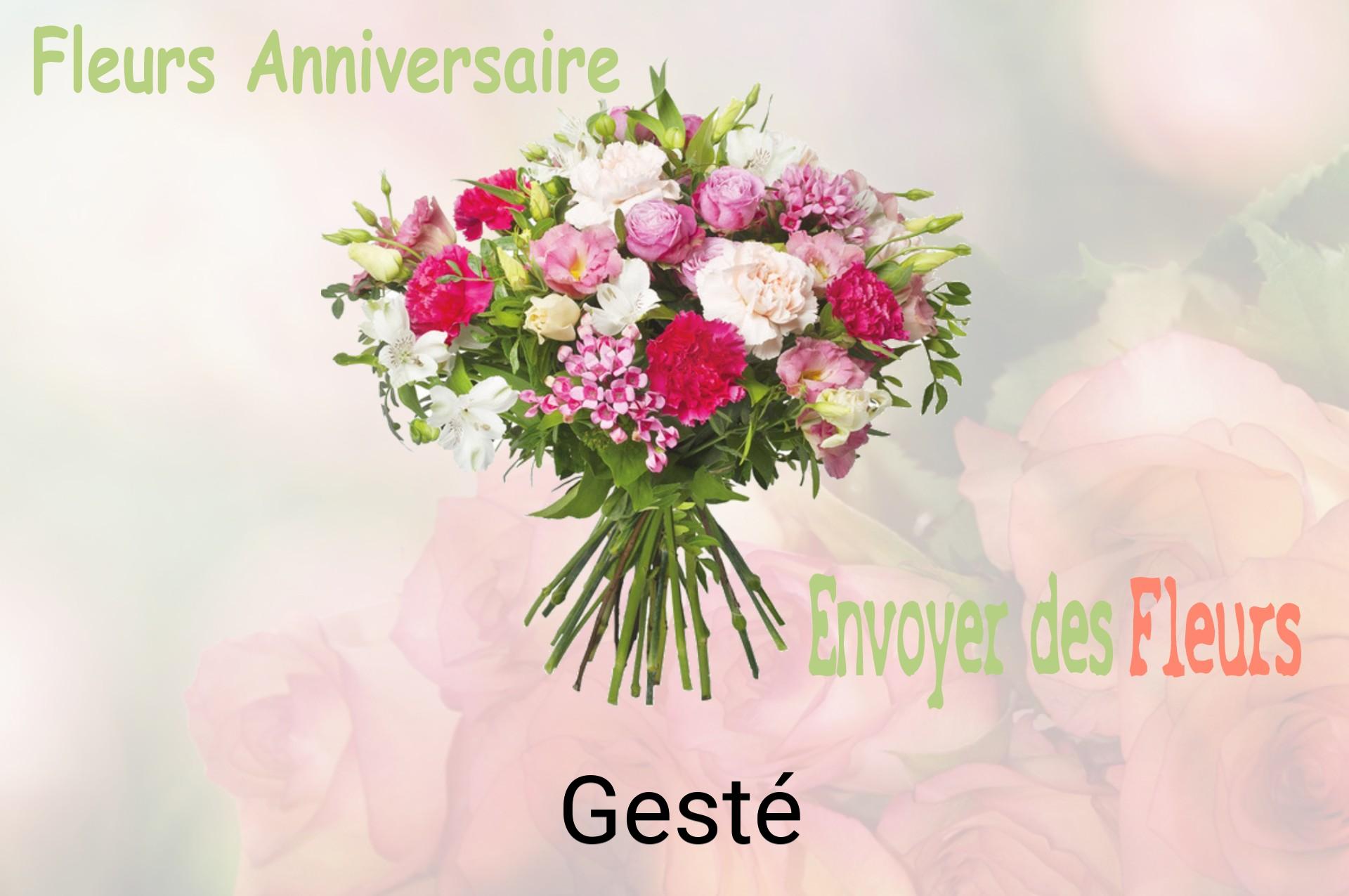 Bouquet de fleurs d’anniversaire livré à Gesté